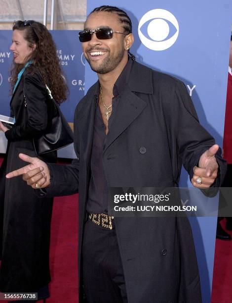 Singer Shaggy arrives at the 43rd Annual Grammy Awards in Los Angeles 21 February 2001. AFP PHOTO/Lucy NICHOLSON