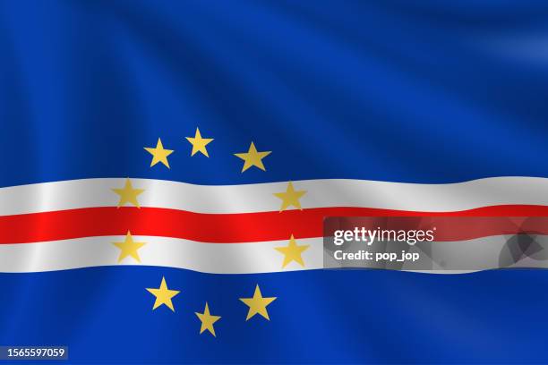 flag of cape verde. cape verdean flag. vector flag background. stock illustration - cape verde stock illustrations