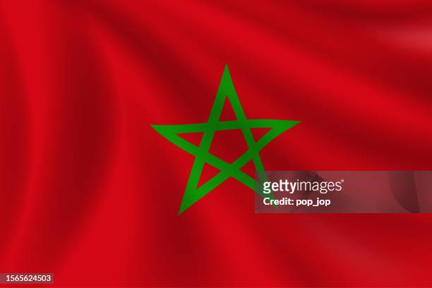 illustrations, cliparts, dessins animés et icônes de drapeau du maroc. drapeau marocain. arrière-plan du drapeau vectoriel. stock illustration - maroc