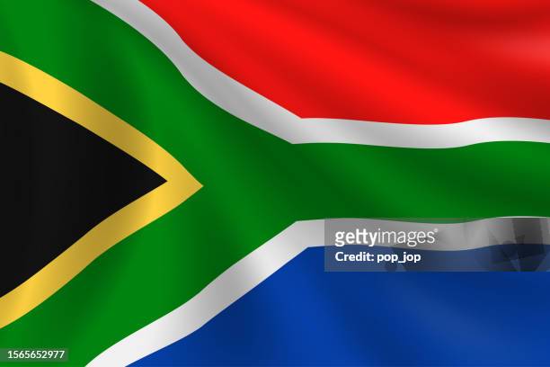ilustrações, clipart, desenhos animados e ícones de bandeira da áfrica do sul. bandeira sul-africana. fundo da bandeira vetorial. ilustração stock - bandeira sul africana