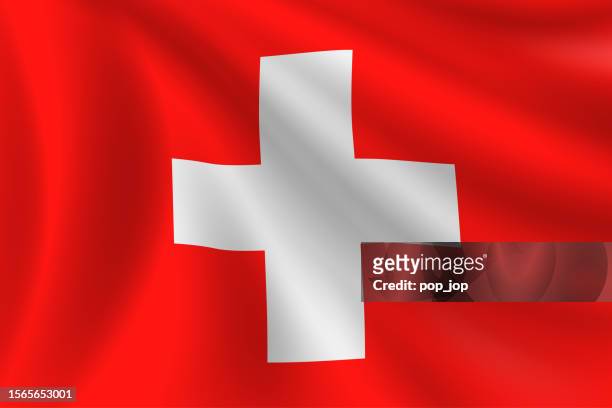 flag of switzerland. swiss flag. vector flag background. stock illustration - switzerland flag stock illustrations