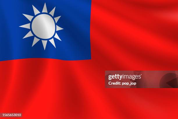 flag of taiwan. taiwanese flag. vector flag background. stock illustration - taiwan flag stock illustrations