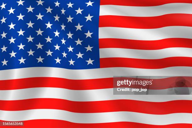 flag of united states. american flag. vector flag background. stock illustration - waving banner stock illustrations