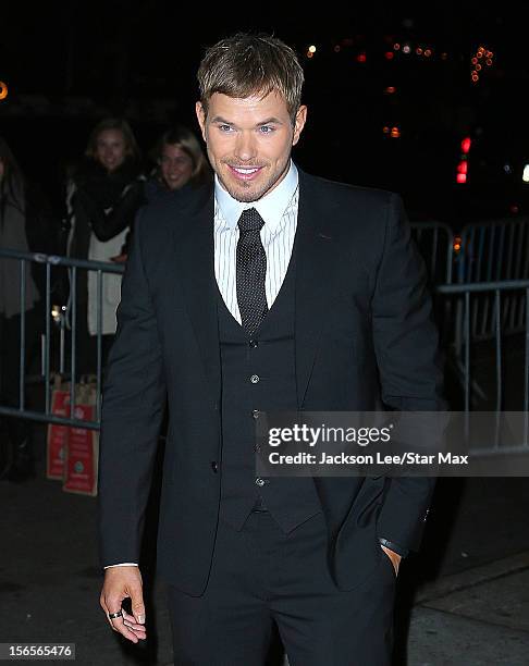 Kellan Lutz as seen on November 15, 2012 in New York City.