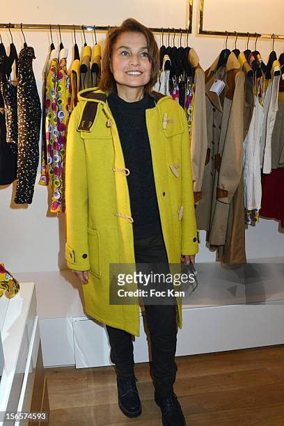 Elli Medeiros attends the Rowena Forrest Shop Launch Cocktail at the 'Lady R Forrest' Shop Galerie Royale on November 16, 2012 in Paris, France.