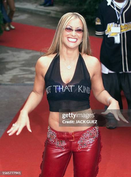 Singer Anastacia arrives at the 2001 World Music Awards in Monaco late 02 May 2001. She won the award for the World's Best-selling New Female Pop...
