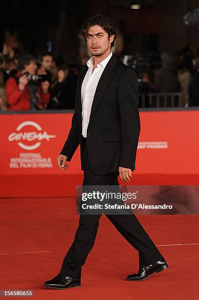 Riccardo Scamarcio attends 'Cosimo E Nicole' Premiere during The 7th Rome Film Festival on November 16, 2012 in Rome, Italy.