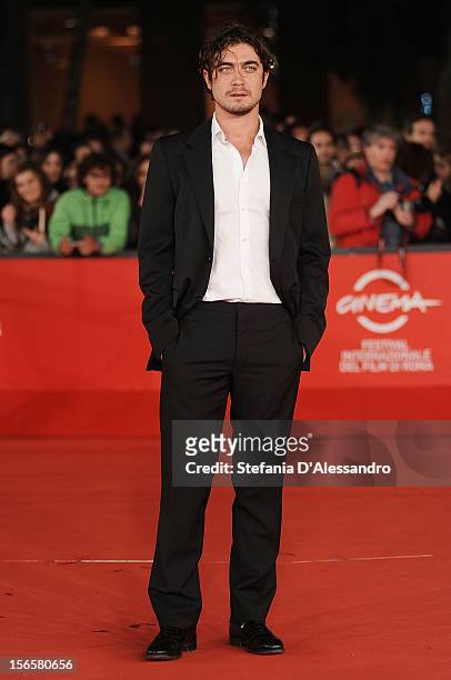 Riccardo Scamarcio attends 'Cosimo E Nicole' Premiere during The 7th Rome Film Festival on November 16, 2012 in Rome, Italy.
