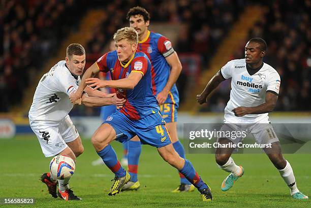 Jonathan Parr of Crystal Palace in action during the npower Championship match between Crystal Palace and Derby County at Selhurst Park on November...