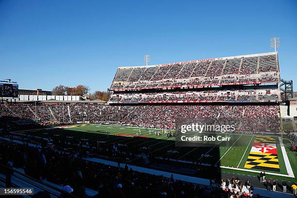 General view of the Florida State Seminoles and Maryland Terrapins game at Byrd Stadium on November 17, 2012 in College Park, Maryland.