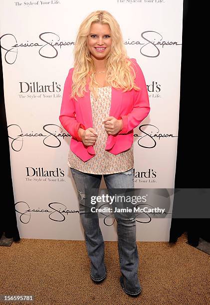 Jessica Simpson visits Dillard's at International Plaza In Support Of the Jessica Simpson Collection on November 17, 2012 in Tampa, Florida.