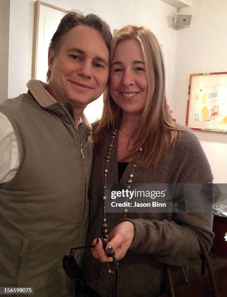 DuJour Magazine's Jason Binn and Leslie Sloane Zelnik pose circa November 2012 in New York City.