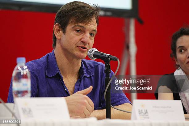 William Mapother speaks at the Financing Panel at the Los Cabos Convention Center for the Baja International Film Festival - Day 4 on November 17,...
