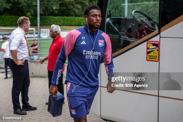 Jeff Reine Adelaide of Olympique Lyon during the Pre-season friendly match between De Treffers and Olympique Lyon at Sportpark Zuid on July 14, 2023...
