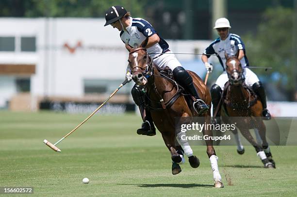 Pablo Mac Donough of La Dolfina in action during a Polo match between La Dolfina and Magual as part of the 119th Argentina Open Polo Championship...