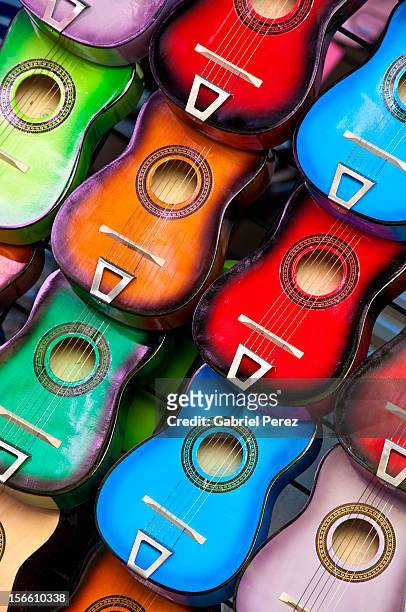 colorful guitars - melody perez bildbanksfoton och bilder
