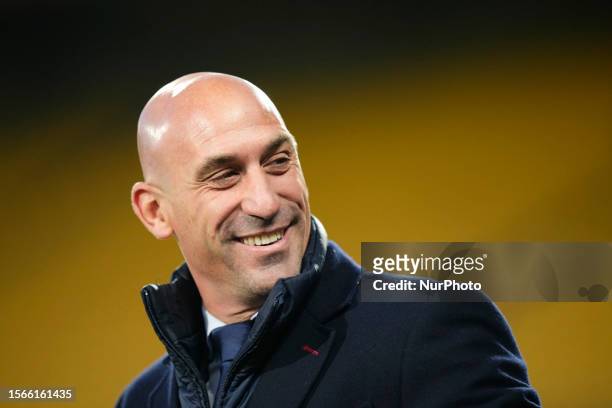 Spanish federation president resident Luis Rubiales prior the FIFA Women's World Cup Australia &amp; New Zealand 2023 Group C match between Japan and...