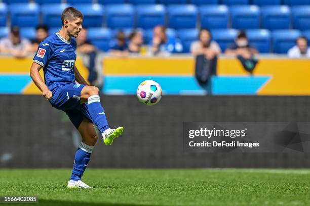 Andrej Kramaric of TSG 1899 Hoffenheim controls the Ball during the pre-season friendly match between TSG Hoffenheim and Rangers at PreZero-Arena on...