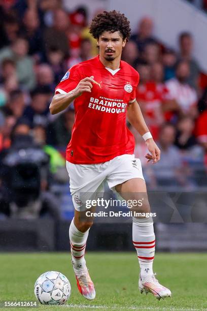 Andre Ramalho of PSV Eindhoven Controls the ball during the Pre-Season Friendly match between PSV Eindhoven and Nottingham Forest at Philips Stadion...