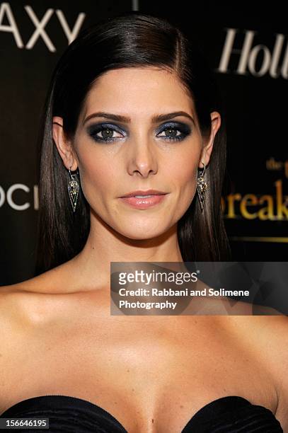 Ashley Greene attends the Cinema Society with The Hollywood Reporter and Samsung Galaxy screening of "The Twilight Saga: Breaking Dawn Part 2" at the...