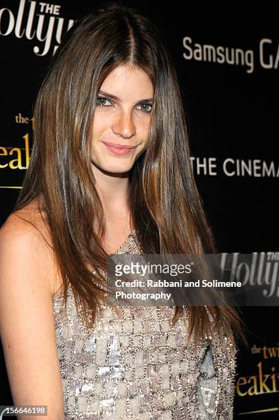 Jeisa Chiminazzo attends the Cinema Society with The Hollywood Reporter and Samsung Galaxy screening of "The Twilight Saga: Breaking Dawn Part 2" at...
