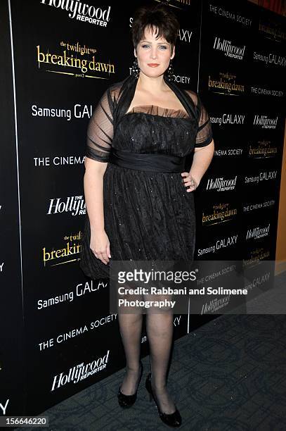 Lisa Howard attends the Cinema Society with The Hollywood Reporter and Samsung Galaxy screening of "The Twilight Saga: Breaking Dawn Part 2" at the...