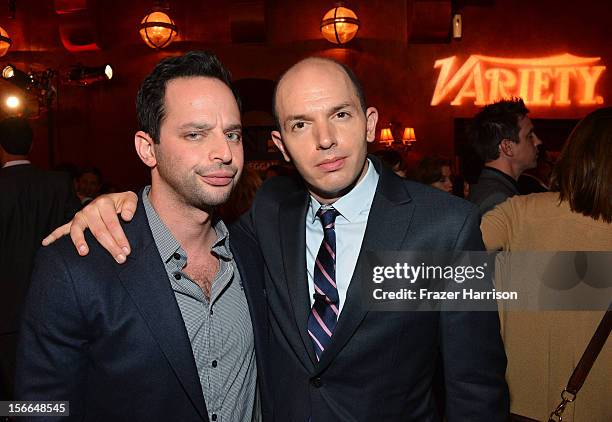 Actors Nick Kroll and Paul Scheer attend Variety's 3rd annual Power of Comedy event presented by Bing benefiting the Noreen Fraser Foundation held at...