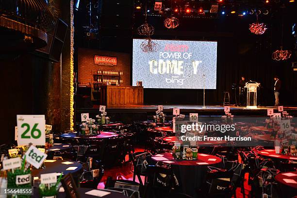 General view of atmosphere at Variety's 3rd annual Power of Comedy event presented by Bing benefiting the Noreen Fraser Foundation held at Avalon on...