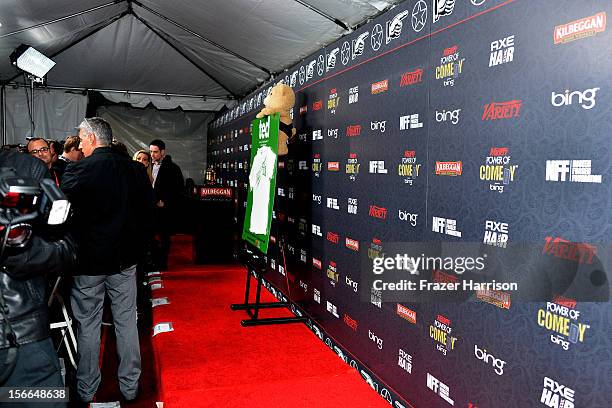 General view of atmosphere is seen during Variety's 3rd annual Power of Comedy event presented by Bing benefiting the Noreen Fraser Foundation held...