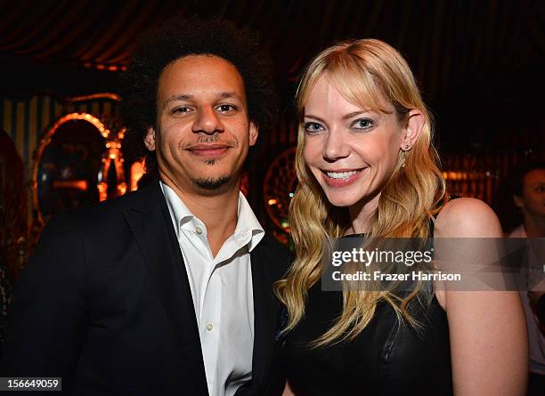 Actors Eric Andre and Riki Lindhome attend Variety's 3rd annual Power of Comedy event presented by Bing benefiting the Noreen Fraser Foundation held...