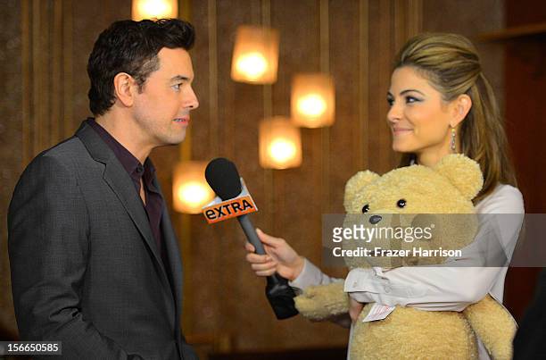 Actor Seth MacFarlane and Maria Menounos attend Variety's 3rd annual Power of Comedy event presented by Bing benefiting the Noreen Fraser Foundation...