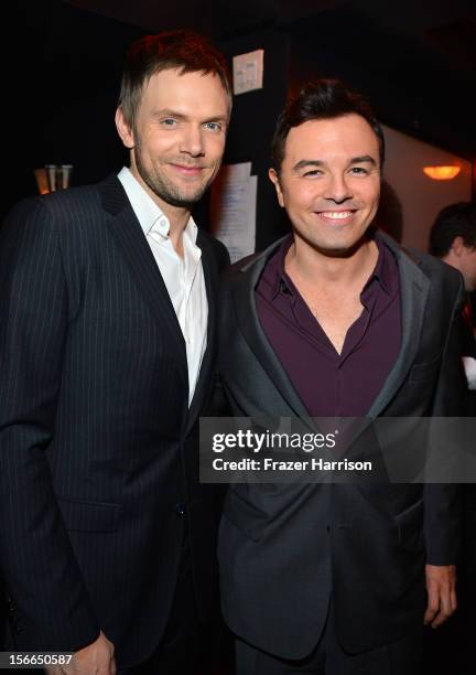 Actors Joel McHale and Seth MacFarlane attends Variety's 3rd annual Power of Comedy event presented by Bing benefiting the Noreen Fraser Foundation...