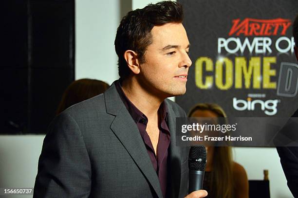 Honoree Seth MacFarlane attends Variety's 3rd annual Power of Comedy event presented by Bing benefiting the Noreen Fraser Foundation held at Avalon...