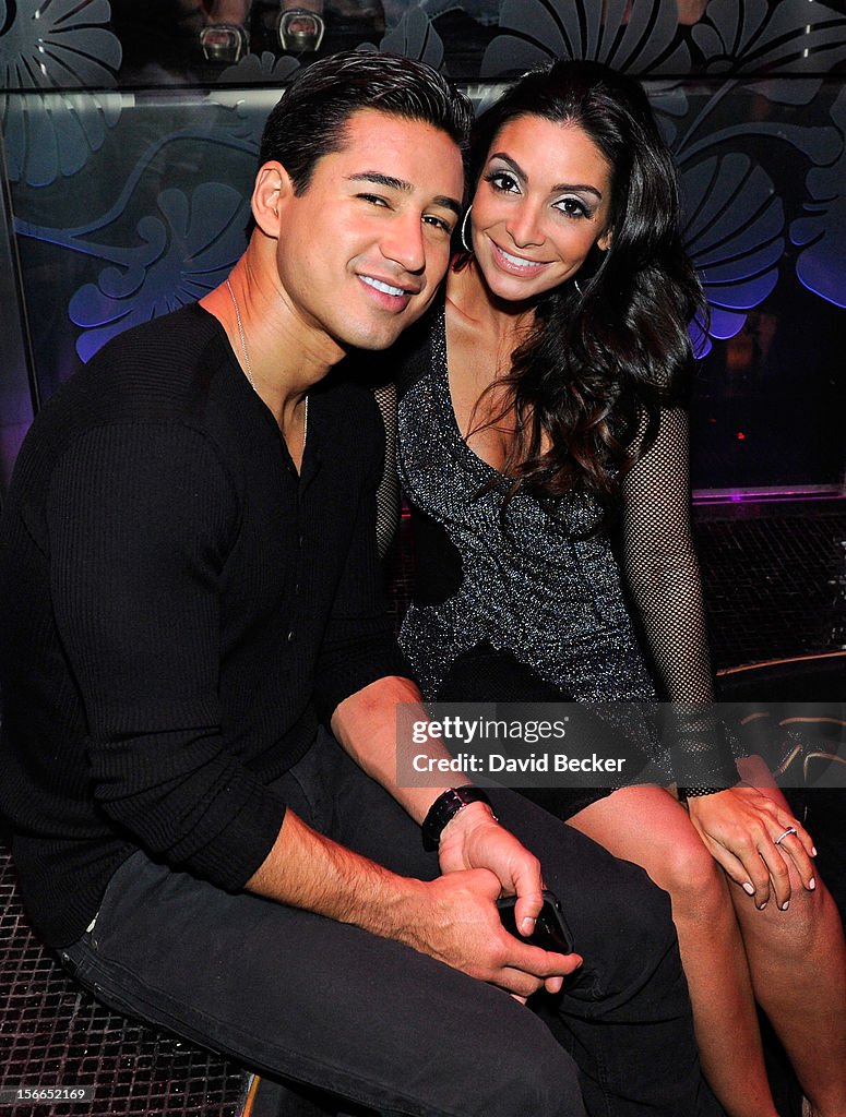 Final Fling Before The Ring As Mario Lopez Celebrates Fiancee Courtney Mazza's Bachelorette Party At The Bank Nightclub