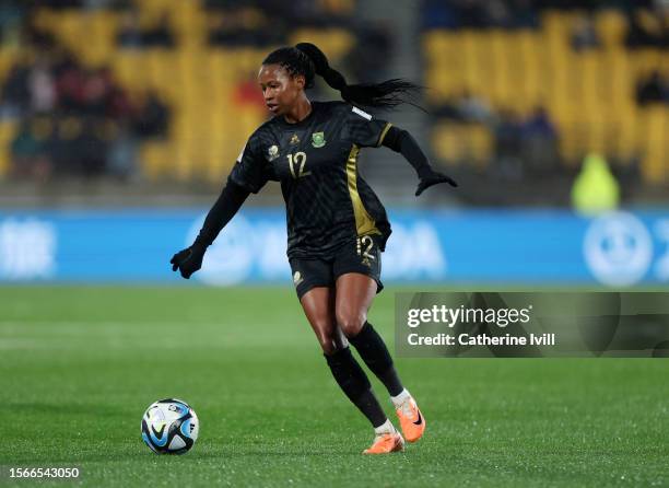 Jermaine Seoposenwe of South Africa during the FIFA Women's World Cup Australia & New Zealand 2023 Group G match between Sweden and South Africa at...