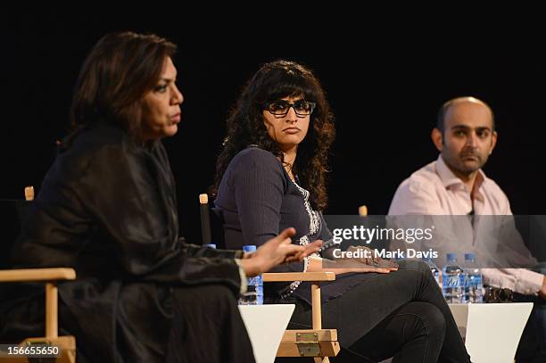 Screenwriter Ami Boghani attends the Global Landscape Making The Reluctant Fundamentalist at the Katara Drama Theatre during the 2012 Doha Tribeca...
