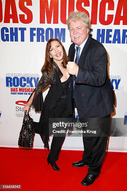 Ilona Baumgart and Klaus Baumgart attend the ROCKY Musical Gala Premiere at TUI Operettenhaus on November 18, 2012 in Hamburg, Germany.