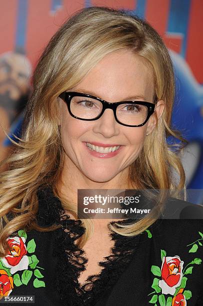 Rachael Harris arrives at the Los Angeles premiere of 'Wreck-It Ralph' at the El Capitan Theatre on October 29, 2012 in Hollywood, California.