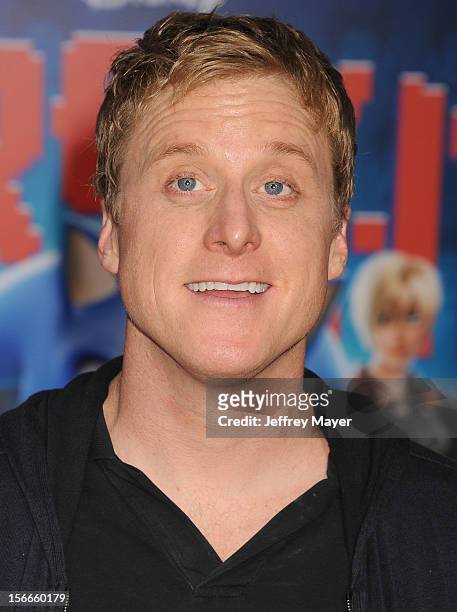 Alan Tudyk arrives at the Los Angeles premiere of 'Wreck-It Ralph' at the El Capitan Theatre on October 29, 2012 in Hollywood, California.