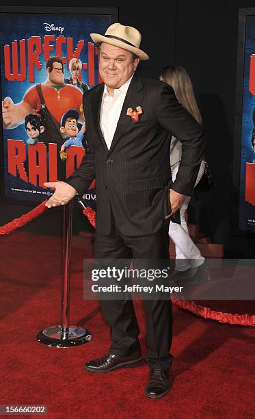 John C. Reilly arrives at the Los Angeles premiere of 'Wreck-It Ralph' at the El Capitan Theatre on October 29, 2012 in Hollywood, California.