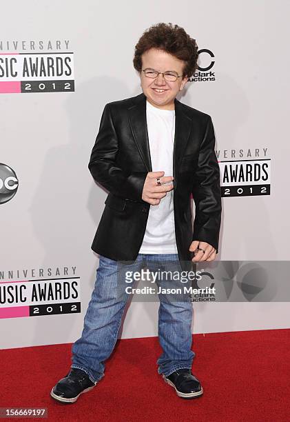 Internet celebrity Keenan Cahill attends the 40th American Music Awards held at Nokia Theatre L.A. Live on November 18, 2012 in Los Angeles,...
