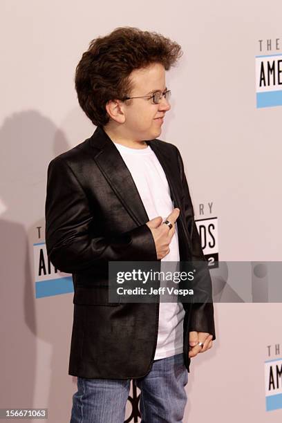 Internet personality Keenan Cahill attends the 40th Anniversary American Music Awards held at Nokia Theatre L.A. Live on November 18, 2012 in Los...