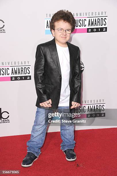 Internet personality Keenan Cahill attends the 40th Anniversary American Music Awards held at Nokia Theatre L.A. Live on November 18, 2012 in Los...