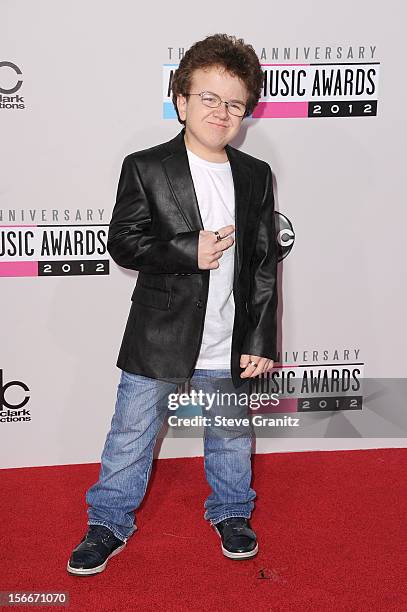 Internet personality Keenan Cahill attends the 40th Anniversary American Music Awards held at Nokia Theatre L.A. Live on November 18, 2012 in Los...