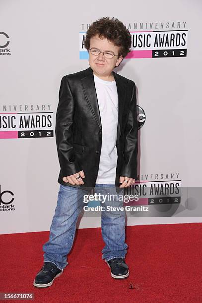 Internet personality Keenan Cahill attends the 40th Anniversary American Music Awards held at Nokia Theatre L.A. Live on November 18, 2012 in Los...