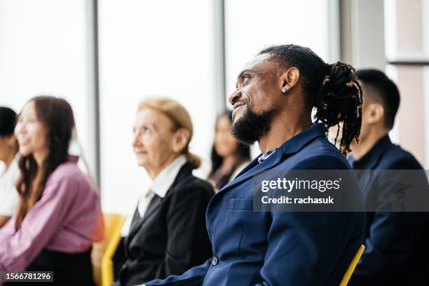 african american business man in a suit - succession planning stock pictures, royalty-free photos & images