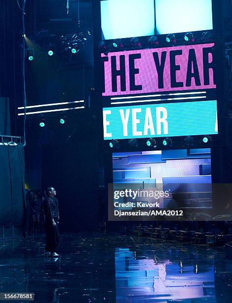 Singer Psy attends the 40th American Music Awards held at Nokia Theatre L.A. Live on November 18, 2012 in Los Angeles, California.