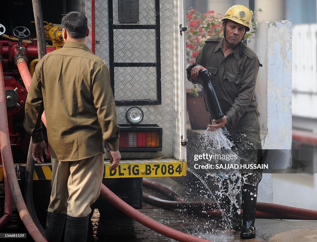 INDIA-ACCIDENT-FIRE