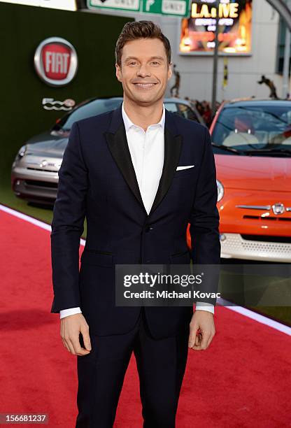 Ryan Seacrest attends Fiat's Into The Green during the 40th American Music Awards held at Nokia Theatre L.A. Live on November 18, 2012 in Los...