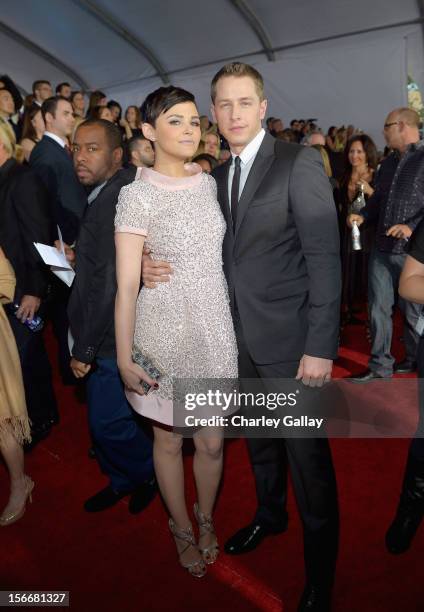 Ginnifer Goodwin and Josh Dallas attend Fiat's Into The Green during the 40th American Music Awards held at Nokia Theatre L.A. Live on November 18,...